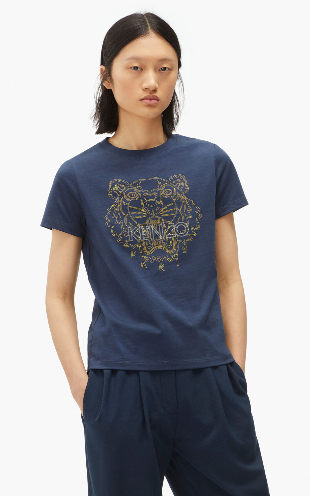 Kenzo Tiger T Shirt Dam | 59628-LEHB